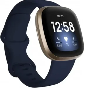 Fitbit Versa 3 Blue fitness smartwatch with Active Zone Minutes and sleep score tracking