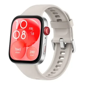 Huawei Watch Fit 3 White smartwatch with 100 plus workout modes and TruSeen 5.5 heart rate sensor