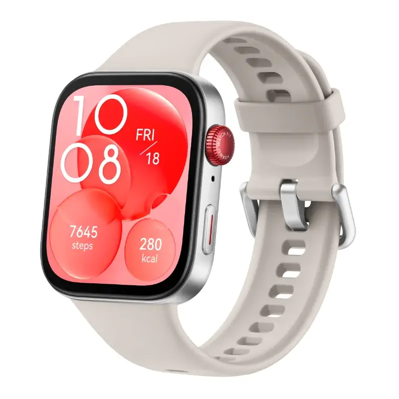 Huawei Watch Fit 3 White Fitness Watch Huawei Watch Fit 3 White smartwatch with 100 plus workout modes and TruSeen 5.5 heart rate sensor