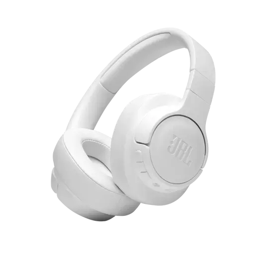 JBL Tune 710BT Earcup Controls Close-Up – Built-In Mic & Buttons Close-up of JBL Tune 710BT earcup with built-in controls for calls, volume, and voice assistant